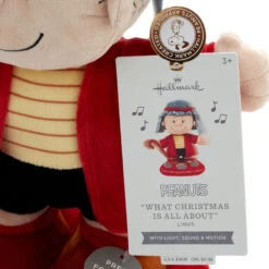 Hallmark Peanuts® Linus In Shepherd Costume Plush With Sound, Motion And Light, 12" 13 Hallmark Peanuts® Linus In Shepherd Costume Plush With Sound, Motion And Light, 12" -Hallmark Store Peanuts Linus Speech Plush With Sound Motion Light 1XKT5543 06