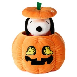 Hallmark Peanuts® Snoopy Peek-a-Boo Pumpkin Plush With Sound And Motion, 9.6"