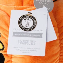 Hallmark Peanuts® Snoopy Peek-a-Boo Pumpkin Plush With Sound And Motion, 9.6" -Hallmark Store Peanuts Snoopy Pumpkin Plush With Sound and Motion 1HGN1559 06