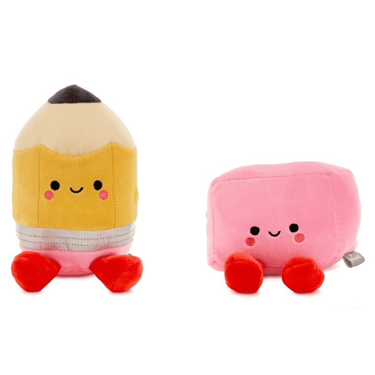 Hallmark Better Together Pencil And Eraser Magnetic Plush Pair, 6" 4 Hallmark Better Together Pencil And Eraser Magnetic Plush Pair, 6" - Image 2