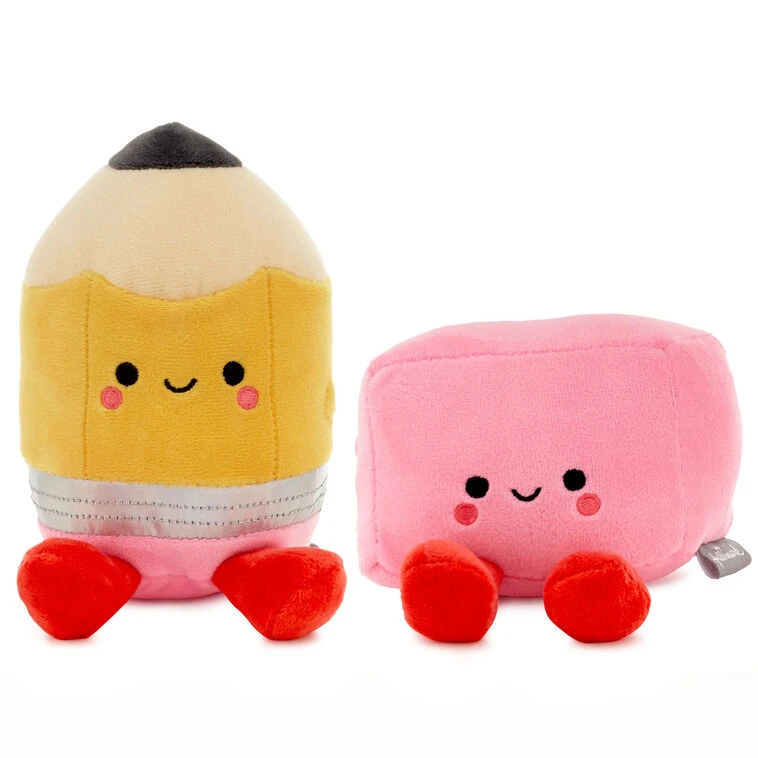 Hallmark Better Together Pencil And Eraser Magnetic Plush Pair, 6" 5 Hallmark Better Together Pencil And Eraser Magnetic Plush Pair, 6" - Image 3