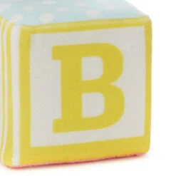 Hallmark Baby Block Plush Gift Card Holder -Hallmark Store Plush Baby Block Gift Card Holder With Pocket 1KGC1006 04