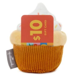 Hallmark Cupcake Plush Gift Card Holder -Hallmark Store Plush Cupcake Gift Card Holder With Pocket 1KGC1003 02