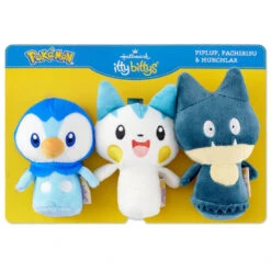 Hallmark Itty Bittys® Pokémon Piplup, Munchlax, And Pachirisu Plush, Set Of 3 14 Hallmark Itty Bittys® Pokémon Piplup, Munchlax, And Pachirisu Plush, Set Of 3 -Hallmark Store Plush Pokmon Piplup Munchlax and Pachirisu 1KDD2153 06