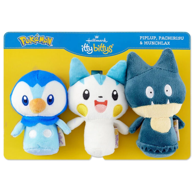Hallmark Itty Bittys® Pokémon Piplup, Munchlax, And Pachirisu Plush, Set Of 3 8 Hallmark Itty Bittys® Pokémon Piplup, Munchlax, And Pachirisu Plush, Set Of 3 - Image 6