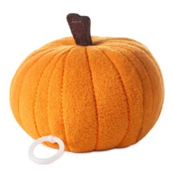 Hallmark Zip-Along Jack-o'-Lantern Plush Toy -Hallmark Store Plush Pumpkin PullString Toy 1KHW2001 02
