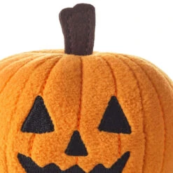 Hallmark Zip-Along Jack-o'-Lantern Plush Toy -Hallmark Store Plush Pumpkin PullString Toy 1KHW2001 03