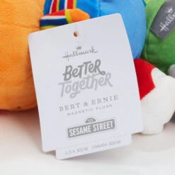 Hallmark Better Together Sesame Street Bert And Ernie Magnetic Plush Pair, 5.25" H -Hallmark Store Sesame Street Bert and Ernie Magnetic Plush 1BTG1028 07