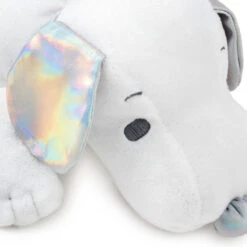 Hallmark Peanuts® 75th Anniversary Floppy Snoopy Plush, 11" -Hallmark Store Silver and White Floppy Snoopy Stuffed Animal 1PAJ4701 04