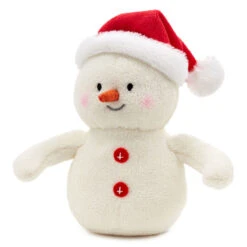 Hallmark Snowman In Santa Hat Plush Gift Card Holder, 5" 8 Hallmark Snowman In Santa Hat Plush Gift Card Holder, 5" -Hallmark Store Snowman in Santa Hat Gift Card Holder Stuffed Animal 1KCX3016 03