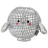Hallmark Spinning Disco Ball Plush With Sound And Motion, 8" -Hallmark Store Spinning Silver Disco Ball Plush Toy With Music 1KID3026 01