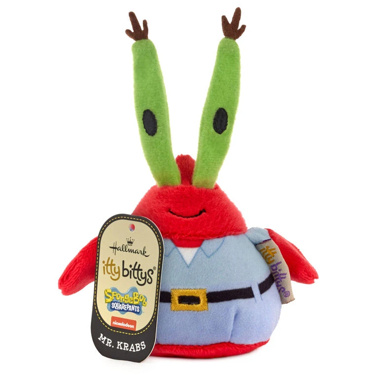 Hallmark Itty Bittys® Nickelodeon SpongeBob SquarePants Mr. Krabs Plush 3 Hallmark Itty Bittys® Nickelodeon SpongeBob SquarePants Mr. Krabs Plush - Image 2