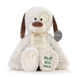 Demdaco Best Big Brother Dog Stuffed Animal, 16"