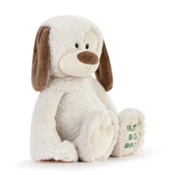 Demdaco Best Big Brother Dog Stuffed Animal, 16" -Hallmark Store Spotted White Puppy Stuffed Animal for Big Brother 5004840031 03