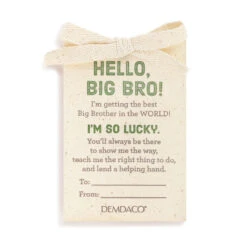 Demdaco Best Big Brother Dog Stuffed Animal, 16" -Hallmark Store Spotted White Puppy Stuffed Animal for Big Brother 5004840031 04