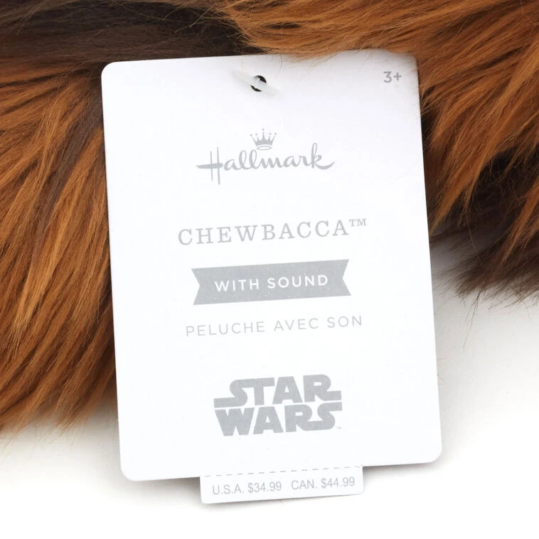 Hallmark Star Wars™ Chewbacca™ Plush With Sound, 11" 7 Hallmark Star Wars™ Chewbacca™ Plush With Sound, 11" - Image 5