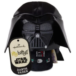 Hallmark Itty Bittys® Star Wars™ Darth Vader™ Plush With Removable Helmet -Hallmark Store Star Wars Darth Vader Plush With Removable Helmet 1KDD2223 03