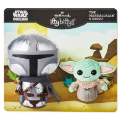 Hallmark Itty Bittys® Star Wars™ The Mandalorian™ And Grogu™ Plush, Set Of 2 -Hallmark Store Star Wars Mandalorian and Grogu Plush itty bittys 2Pack 1KDD2106 03