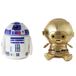 Hallmark Better Together Star Wars™ R2-D2™ And C-3PO™ Magnetic Plush Pair With Sound, 6.25" H -Hallmark Store Star Wars R2D2 and C3PO Magnetic Plush With Sound 1BTG1029 02