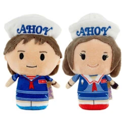 Hallmark Itty Bittys® Netflix Stranger Things Steve And Robin Scoops Ahoy Plush, Set Of 2
