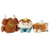 Hallmark Better Together Holiday Feast Magnetic Plush, Set Of 3 -Hallmark Store Turkey Pumpkin Pie and Potatoes Stuffed Animals 1FAL1900 01