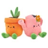 Hallmark Better Together Watering Can And Plant Magnetic Plush Pair, 4.5" -Hallmark Store Watering Can and Flower Magnetic Stuffed Animal Set 1KID3017 01
