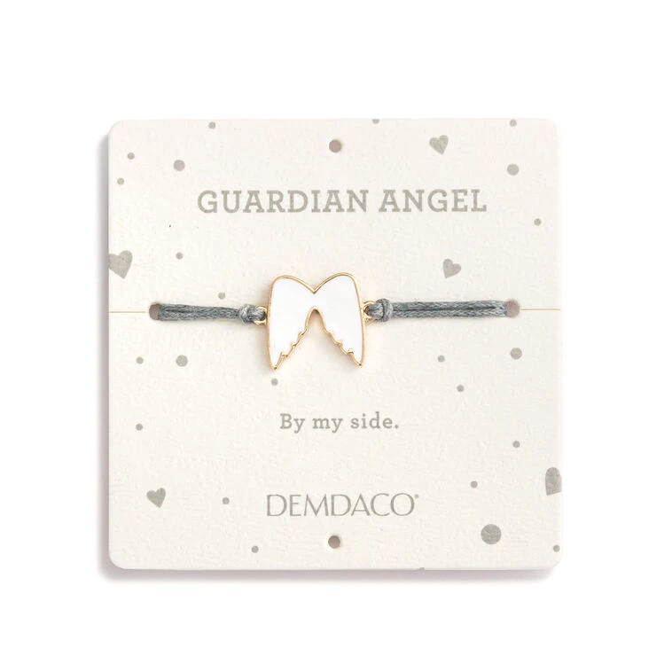 Demdaco Guardian Angel White Plush Bear With Angel Wings Bracelet 4 Demdaco Guardian Angel White Plush Bear With Angel Wings Bracelet - Image 2