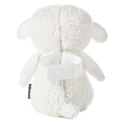 Hallmark Lullaby Lamb Musical Stuffed Animal, 8.25" -Hallmark Store White Plush Lamb With Cross Stuffed Animal 1BBY4720 02