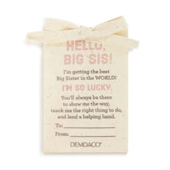 Demdaco Best Big Sister Dog Stuffed Animal, 16" -Hallmark Store White Puppy Stuffed Animal for Big Sister 5004840032 04