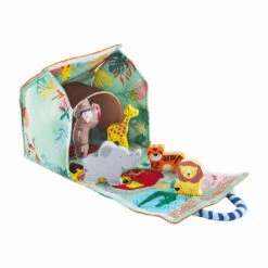 Mud Pie Zoo Plush Toy Set, 6 Pieces -Hallmark Store Zoo Animals Plush Toy Play Set 12110304 03