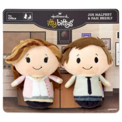 Hallmark Itty Bittys® The Office Jim And Pam Plush, Set Of 2 -Hallmark Store itty bittys The Office Jim and Pam Plush 1KDD2213 05